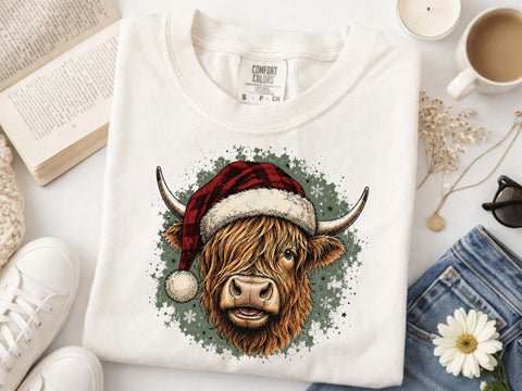 Christmas heifer PNG, Christmas shirt design SVG DesignDestine 