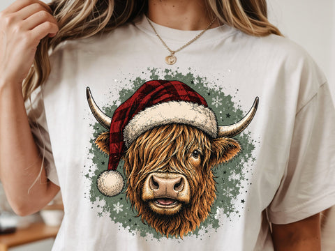 Christmas heifer PNG, Christmas shirt design SVG DesignDestine 