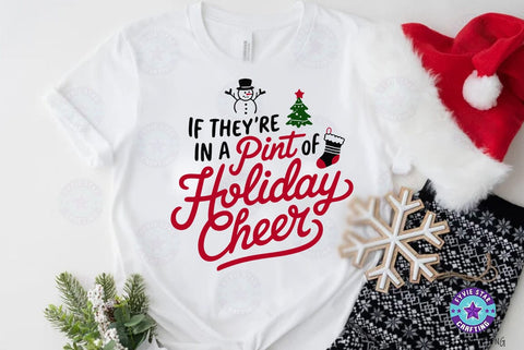 Christmas holiday cheer SVG , Christmas Quote T shirt Design, Christmas Illustration SVG FiveStarCrafting 