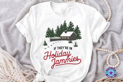 Christmas holiday jammies SVG, Christmas Quote T shirt Design, Christmas Illustration SVG FiveStarCrafting 