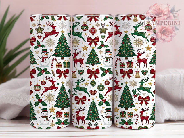 Christmas Holiday Pattern 20oz Tumbler, Christmas Holiday, Holiday Pattern, Christmas Pattern, Holiday Tumbler, Christmas Tumbler, Holiday Wrap PNG, 20oz Tumbler Wrap Sublimation Li Zamperini 