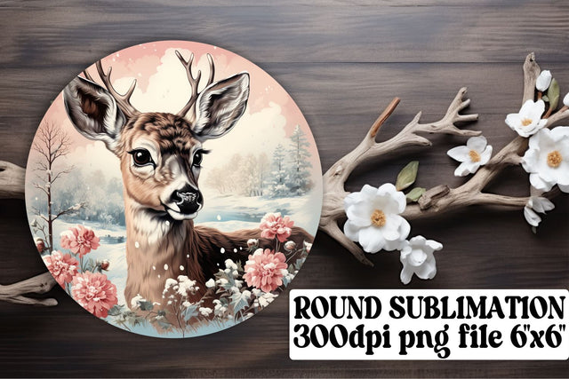 Christmas Holiday PNG Keychain Watercolor Retro Round Sublimation afrosvg 