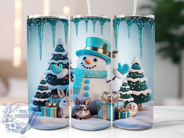Christmas Holiday Snowman Tumbler, Holiday Snowman Wrap, Snowman Sublimation Design, 20oz Christmas Tumbler, Festive Snowman Art, Whimsical Winter Mug, Cute Holiday Cup Sublimation ToriDesigns 