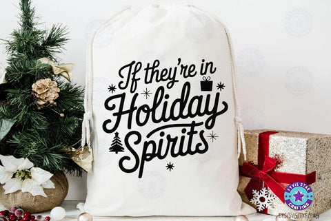 Christmas holiday spirits SVG , Christmas Quote T shirt Design, Christmas Illustration SVG FiveStarCrafting 