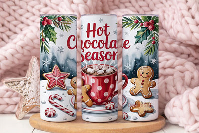Christmas Hot Chocolate 20oz Tumbler Sublimation DesignSVG 