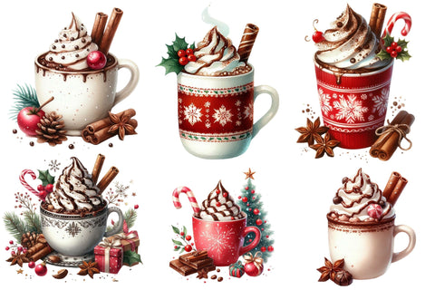 Christmas Hot Chocolate Collection Sublimation designartist 