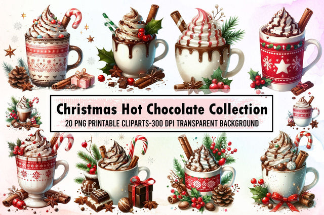 Christmas Hot Chocolate Collection Sublimation designartist 