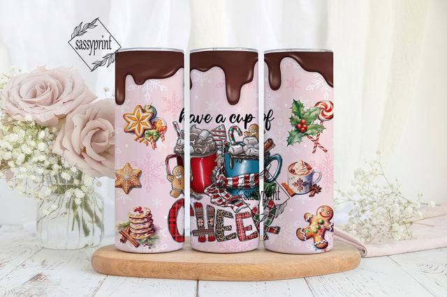 Christmas Hot Chocolate Tumbler Wraps for 20 oz Sublimation Tumbler Bundle, Christmas, holiday tumbler, christmas tumbler png wrap Sublimation sassyprint 