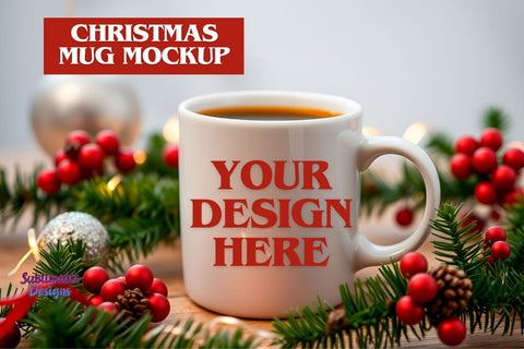 Christmas Hot Cocoa Mug Mockup Mock Up Photo Sublimatiz Designs 