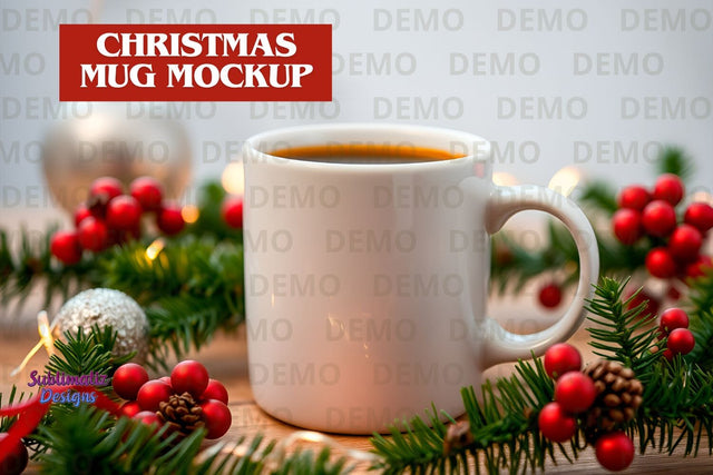 Christmas Hot Cocoa Mug Mockup Mock Up Photo Sublimatiz Designs 