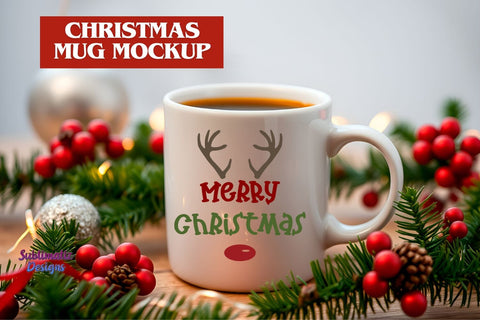Christmas Hot Cocoa Mug Mockup Mock Up Photo Sublimatiz Designs 