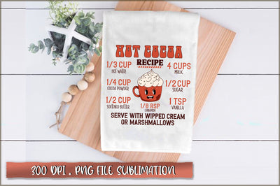 Christmas Hot Cocoa Recipe Sublimation SVG Shetara Begum 