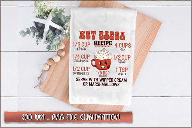 Christmas Hot Cocoa Recipe Sublimation SVG Shetara Begum 
