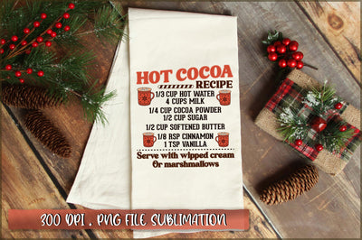 Christmas Hot Cocoa Recipe Sublimation SVG Shetara Begum 