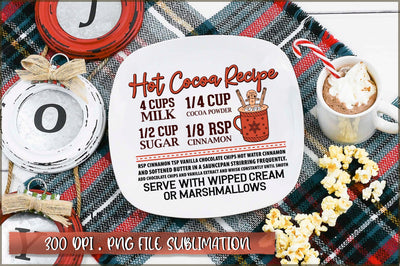 Christmas Hot Cocoa Recipe Sublimation SVG Shetara Begum 