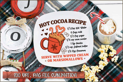 Christmas Hot Cocoa Recipe Sublimation SVG Shetara Begum 