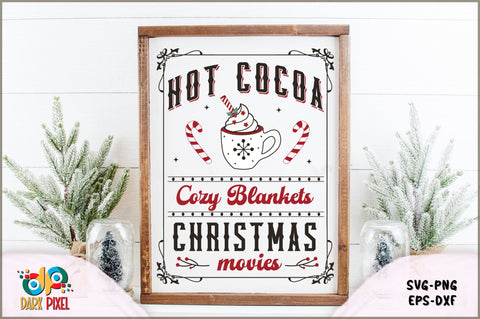 Christmas Hot Cocoa Sign SVG Bundle SVG Shetara Begum 