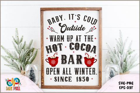 Christmas Hot Cocoa Sign SVG Bundle SVG Shetara Begum 