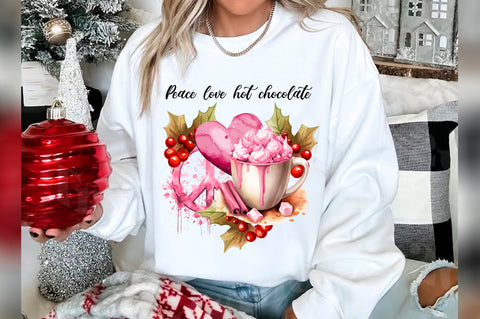 Christmas Hot Cocoa Sublimation Clipart Bundle SVG Shetara Begum 