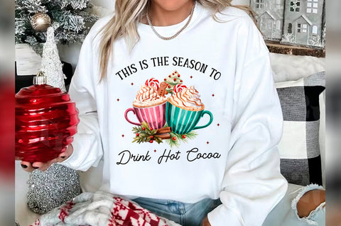 Christmas Hot Cocoa Sublimation Clipart Bundle SVG Shetara Begum 