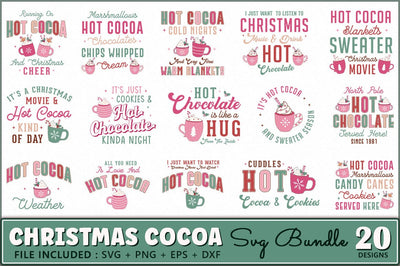 Christmas Hot Cocoa SVG Bundle SVG Shetara Begum 