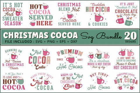 Christmas Hot Cocoa SVG Bundle SVG Shetara Begum 