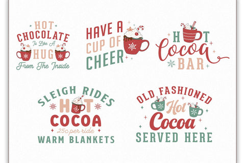 Christmas Hot Cocoa SVG Bundle SVG Shetara Begum 