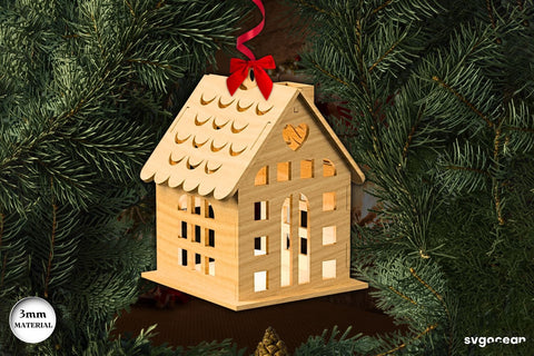 Christmas House Candle Holder SVG SVG SvgOcean 