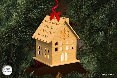 Christmas House Candle Holder SVG SVG SvgOcean 