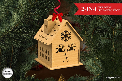 Christmas House Gift Box SVG SVG SvgOcean 