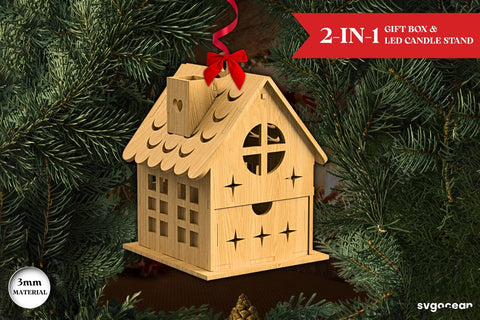 Christmas House Gift Box SVG SVG SvgOcean 