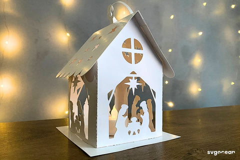 Christmas House Lantern SVG SVG SvgOcean 