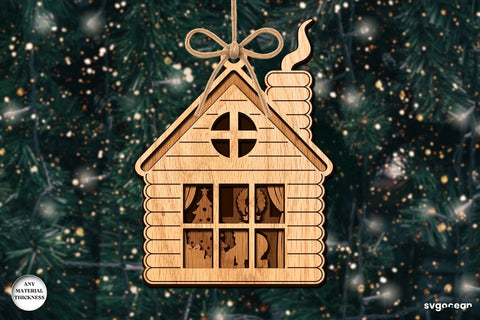 Christmas House Shadow Box SVG Bundle SVG SvgOcean 