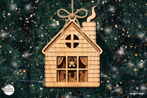 Christmas House Shadow Box SVG Bundle SVG SvgOcean 