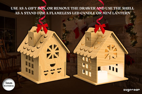 Christmas Houses Gift Box Bundle SVG SvgOcean 