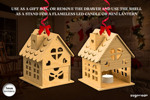 Christmas Houses Gift Box Bundle SVG SvgOcean 