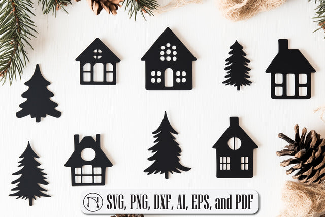 Christmas Houses SVG Design cut file SVG MD JOYNAL ABDIN 