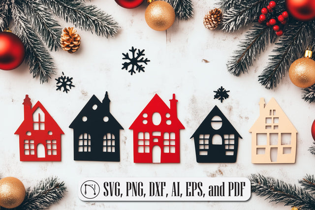 Christmas Houses SVG Design cut file SVG MD JOYNAL ABDIN 