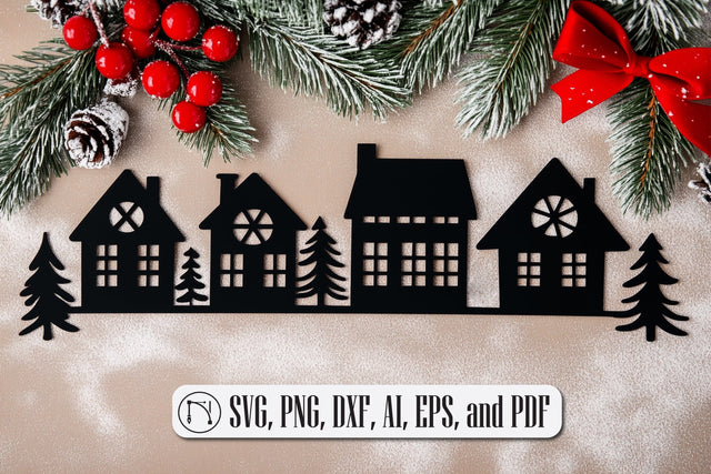 Christmas Houses SVG Design cut file SVG MD JOYNAL ABDIN 