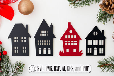 Christmas Houses SVG Design cut file SVG MD JOYNAL ABDIN 