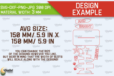 Christmas In July Stand Decor Lasercut. Summer Christmas SVG SVG Evgenyia Guschina 