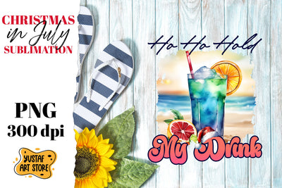 Christmas in July sublimation. Summer cocktail sublimation Sublimation Yustaf Art Store 