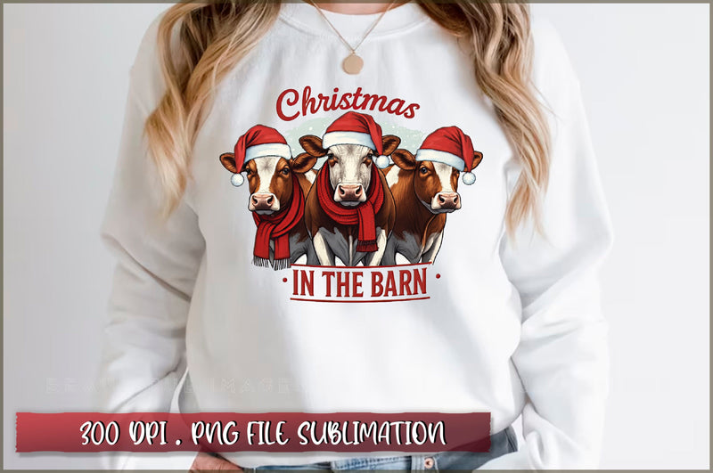 Christmas in the barn Sublimation Sublimation Shetara Begum 