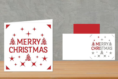 Christmas Insert Card, Christmas Card, Christmas Greeting Card SVG zafrans studio 