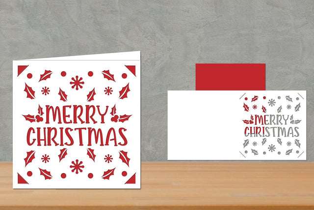 Christmas Insert Card, Christmas Card, Christmas Greeting Card SVG zafrans studio 