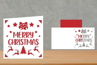 Christmas Insert Card, Christmas Card, Christmas Greeting Card SVG zafrans studio 
