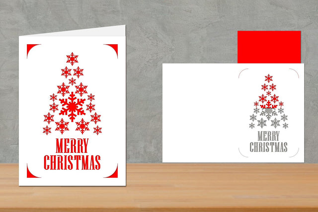 Christmas Insert Card, Christmas Greeting Card SVG zafrans studio 