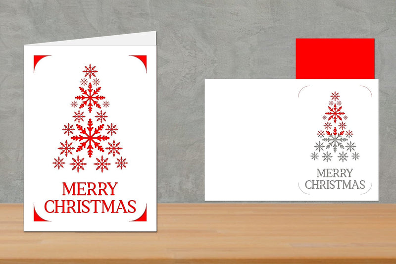 Christmas Insert Card, Christmas Greeting Card SVG zafrans studio 