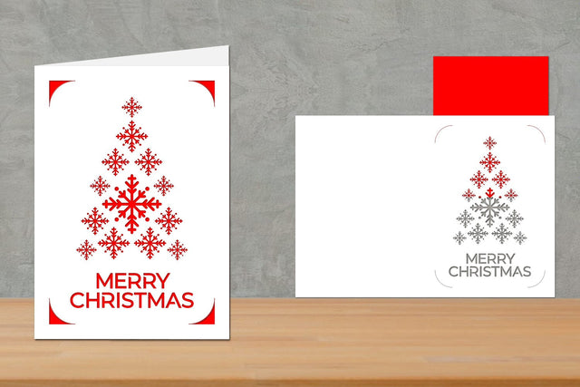 Christmas Insert Card, Christmas Greeting Card SVG zafrans studio 
