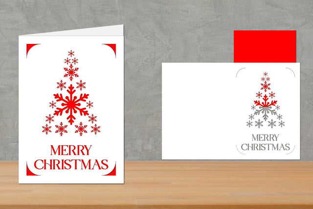 Christmas Insert Card, Christmas Greeting Card SVG zafrans studio 